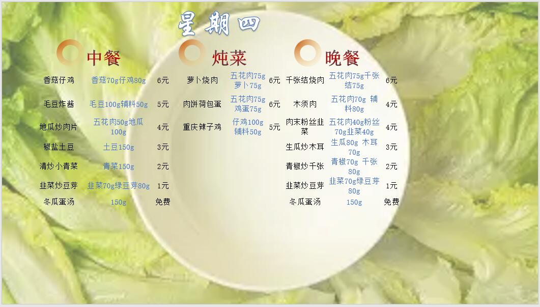 合七美食先知道（本周菜谱）(图6)