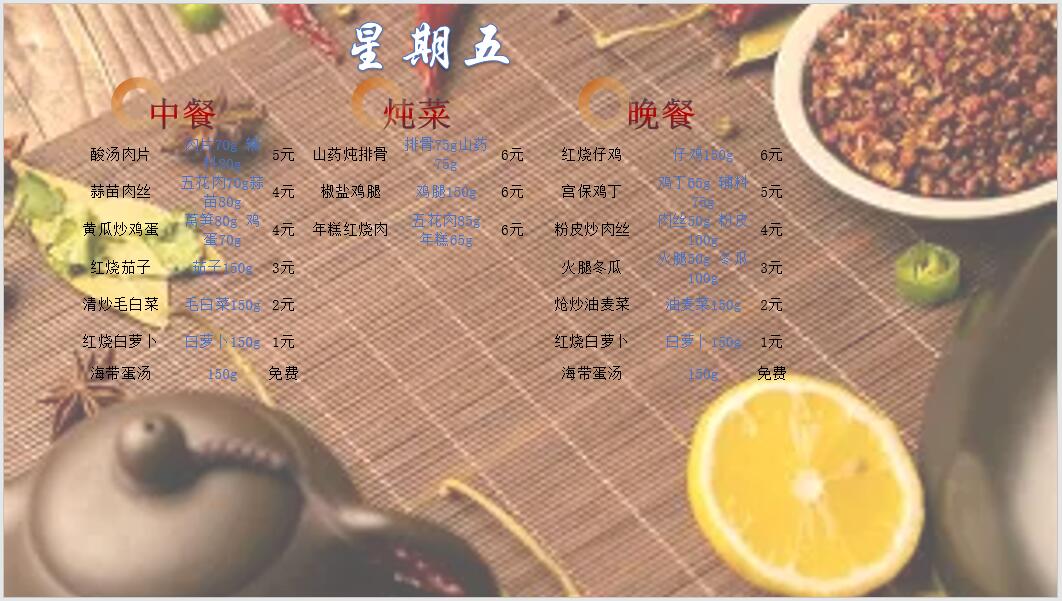 合七美食先知道（本周菜谱）(图7)